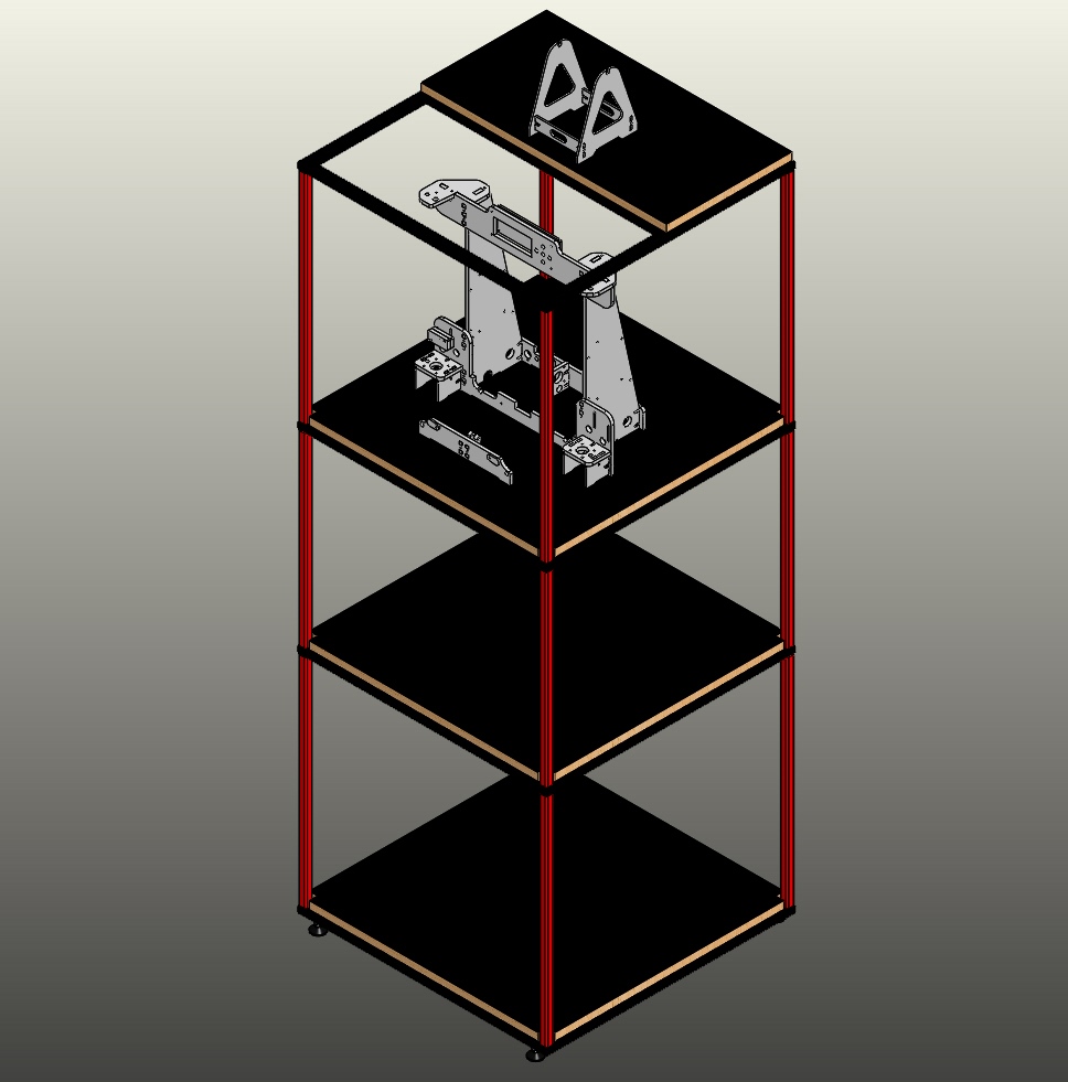 002-储物架-3D打印机支架 SW STEP