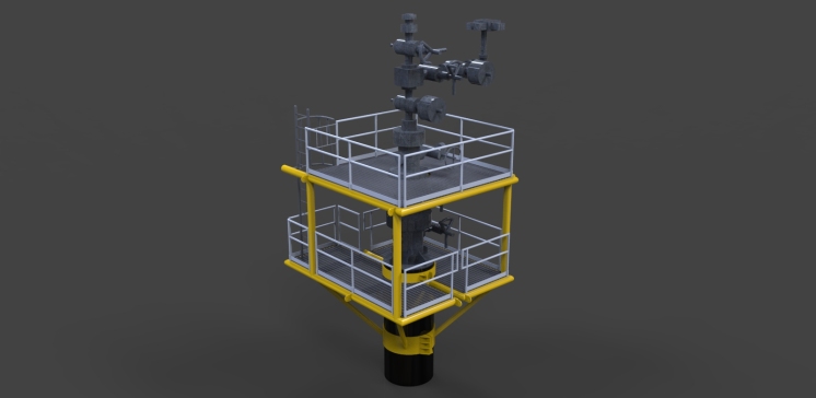 015-海上平台-入井平台 STL