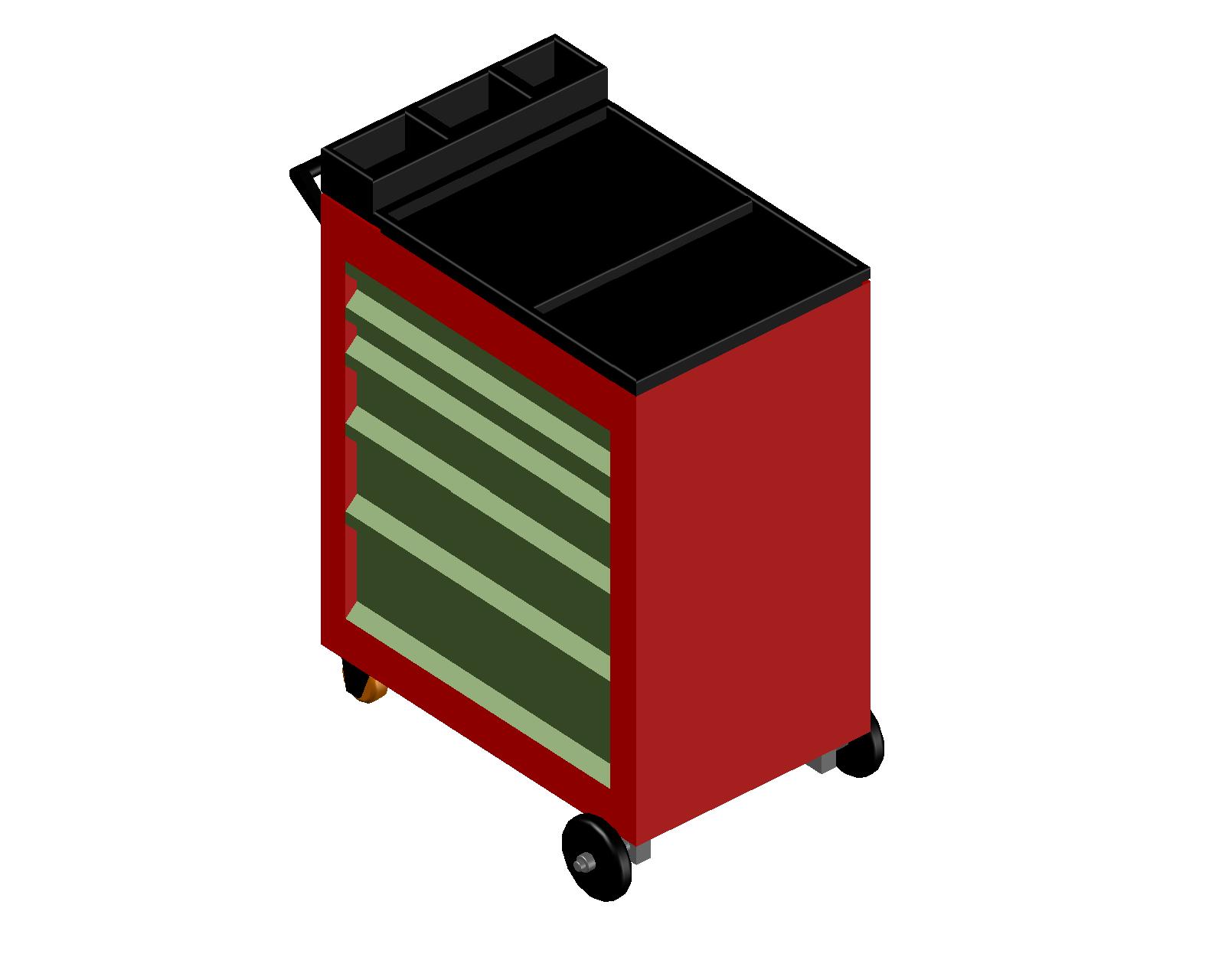 051-工具箱-工具箱手推车 CAD