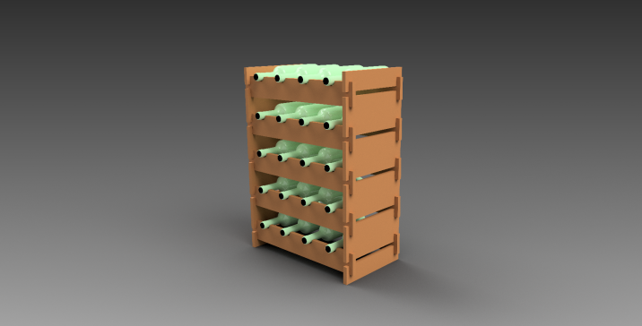 080-储物架-模块化酒架 STEP