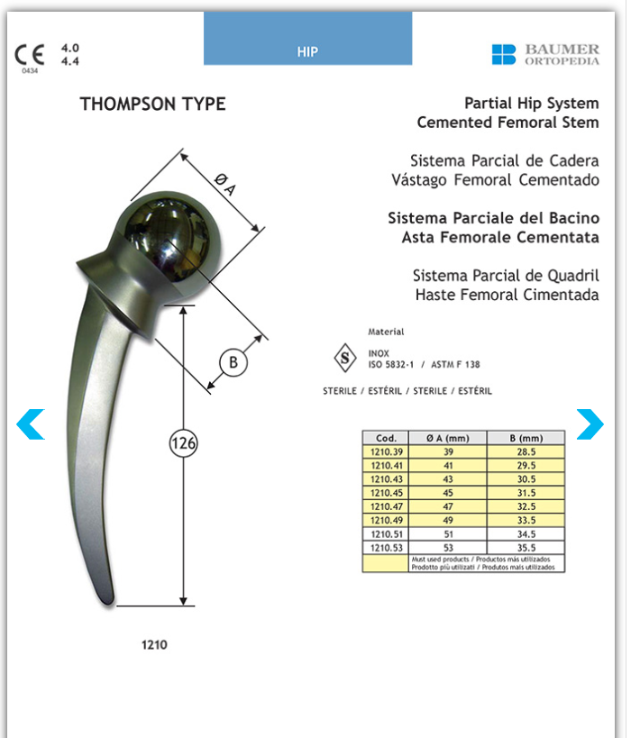 012-假肢-髋关节假体 SW