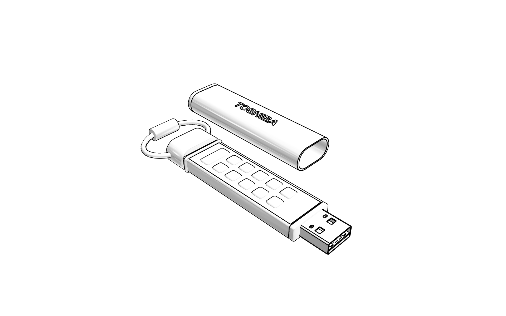 016-U盘-加密USB闪存驱动器 STEP