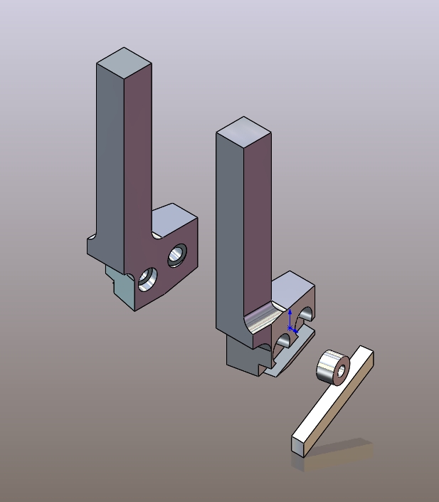 021-车刀-车床车削径向刀架 STEP