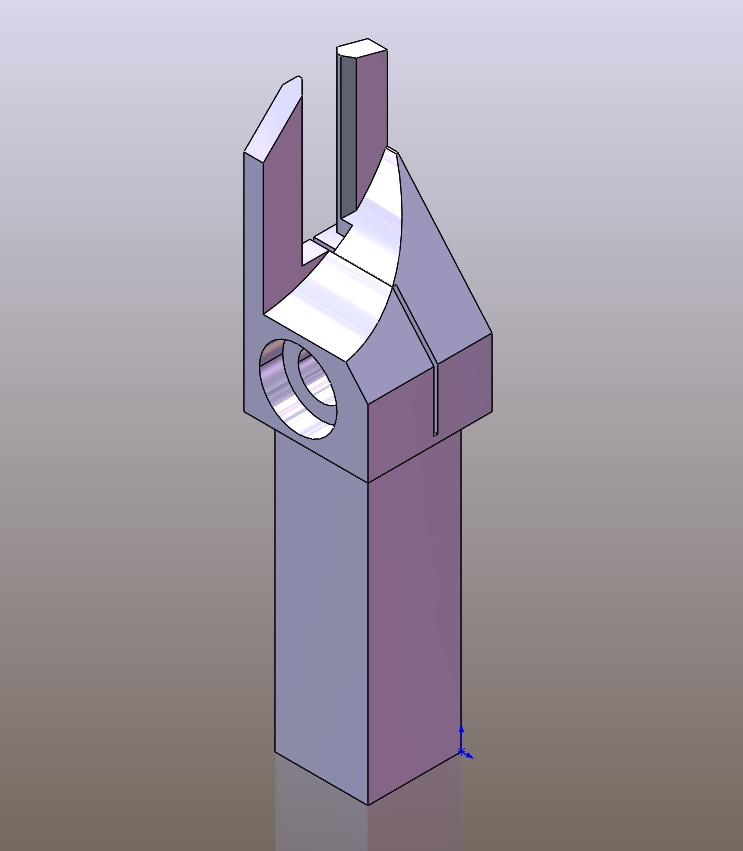 023-车刀-车床切削零件分离刀片 CATIA