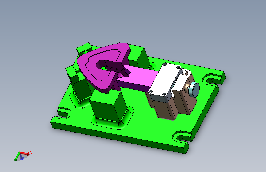 操纵杆支架加工工艺及铣底面夹具设计【含三维SW+cad图纸+文档】