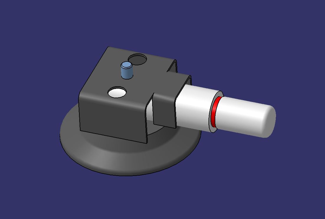 047-吸盘-3英寸真空吸盘螺柱 STEP