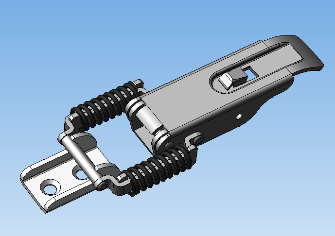 003-锁具-弹簧锁 STEP