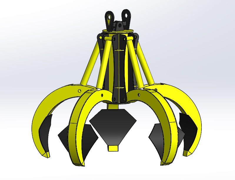 004-抓斗-废金属抓取器STEP