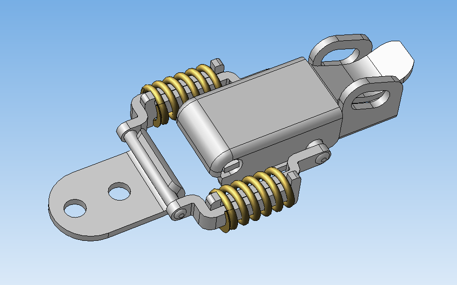 006-锁具-弹簧锁 STEP