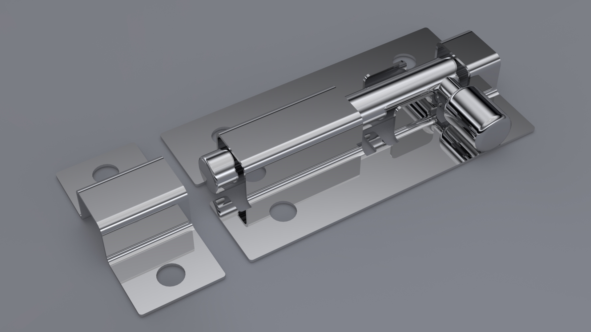 011-锁具-柜门锁扣 STEP