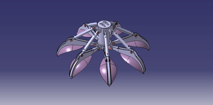 015-抓斗-七臂起重机抓斗 STEP