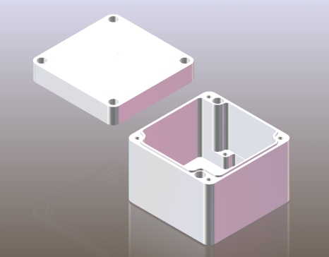 023-防水盒-铝盒.80x80x60 step