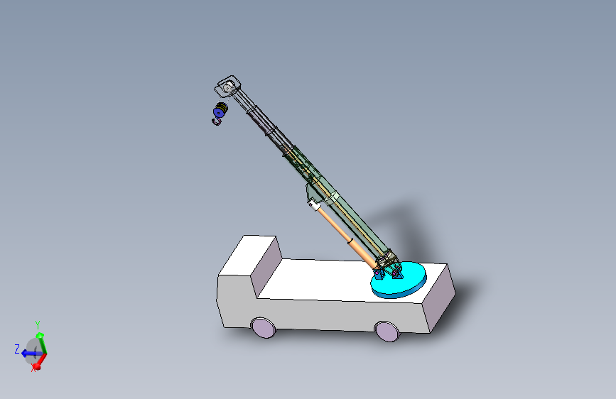 汽车起重机优化设计【三维SolidWorks】=======原始文件暂存PDL10Y