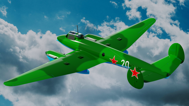 Pe-3是一种双引擎重型战斗机。