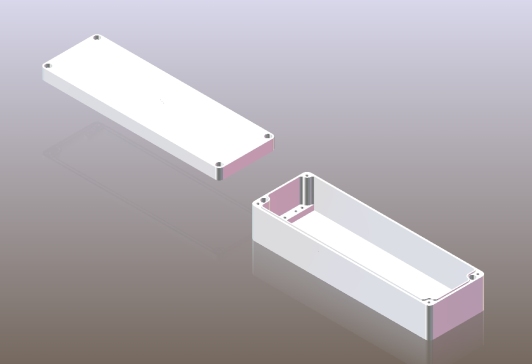027-防水盒-铝盒.80x250x57 step