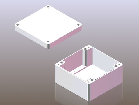 035-防水盒-铝盒.160x160x90 step