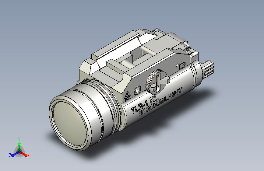 041-手电筒-TLR-1 HL流光手电筒 STEP 主视图