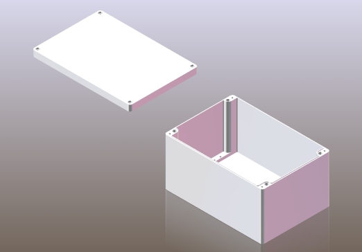 045-防水盒-铝盒.230x330x180 step