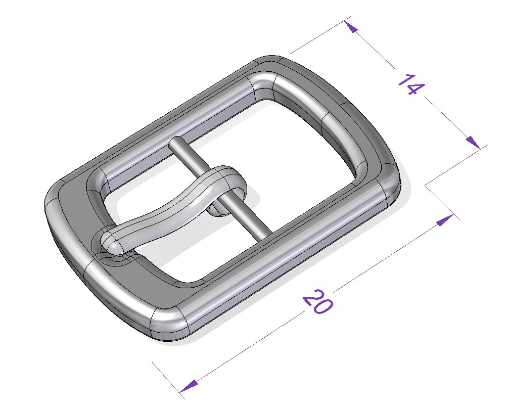 049-卡扣-鞋扣，14mm × 20mm STEP