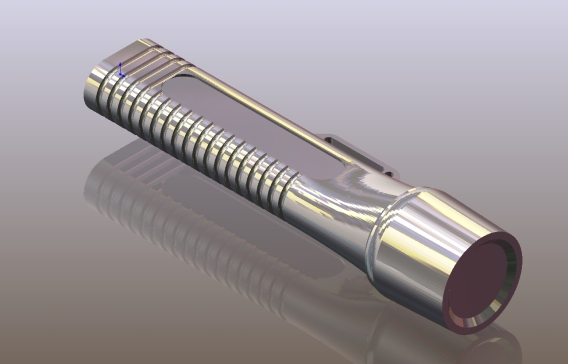 061-手电筒-头盔手电筒带支架 STEP