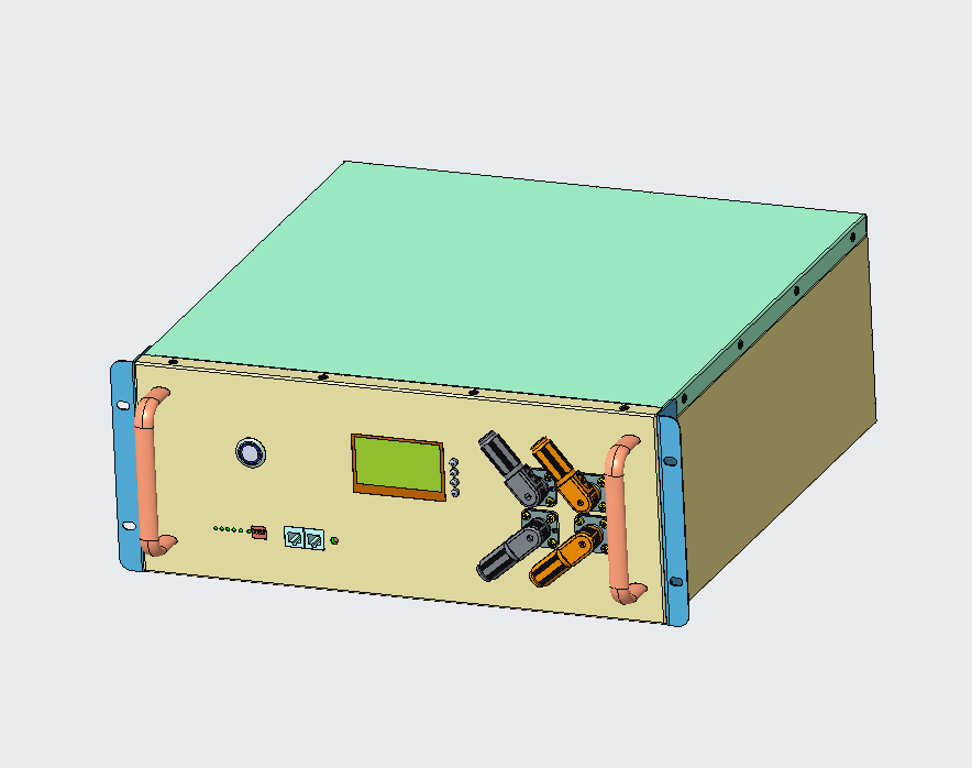 4U储能机箱PACK电池包结构