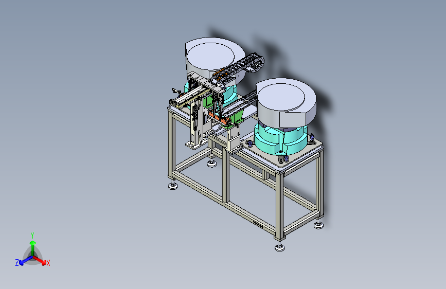 双工位，振动盘供料机构