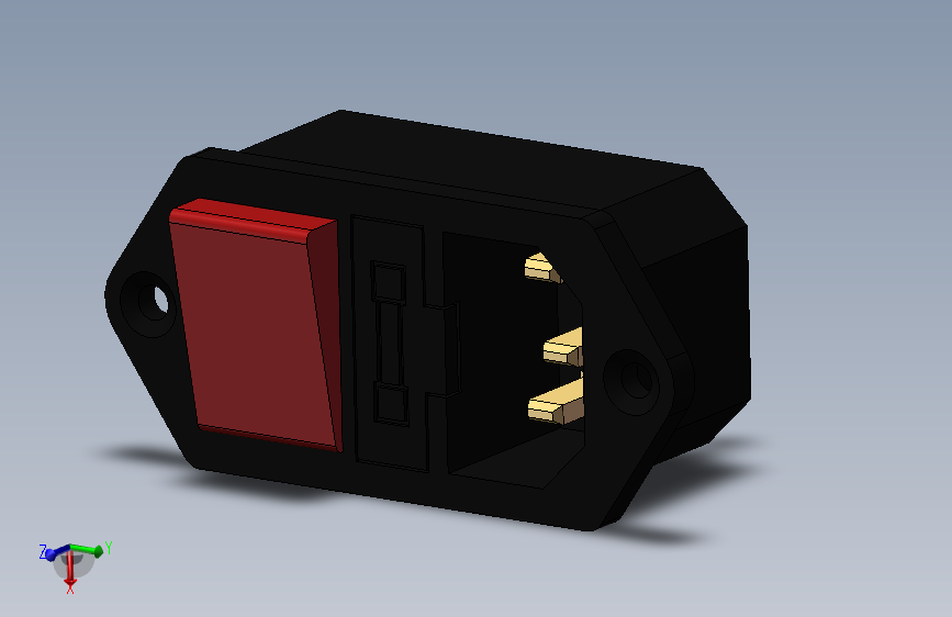 三合一品字插座-上下耳