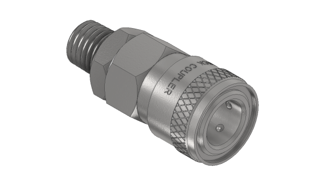 母快速连接器(带1-4  PT公螺纹)