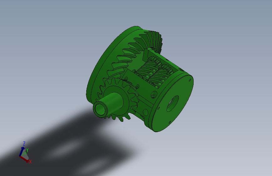 差速器(sw+说明书+cad)