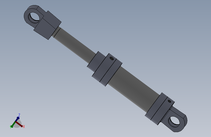 米勒型液压缸（带缓冲装置）100x70x235毫米