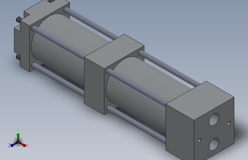 气缸 双行程 50x50-S50毫米