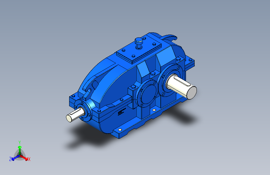 中心距200 DBY型圆锥圆柱齿轮减速器
