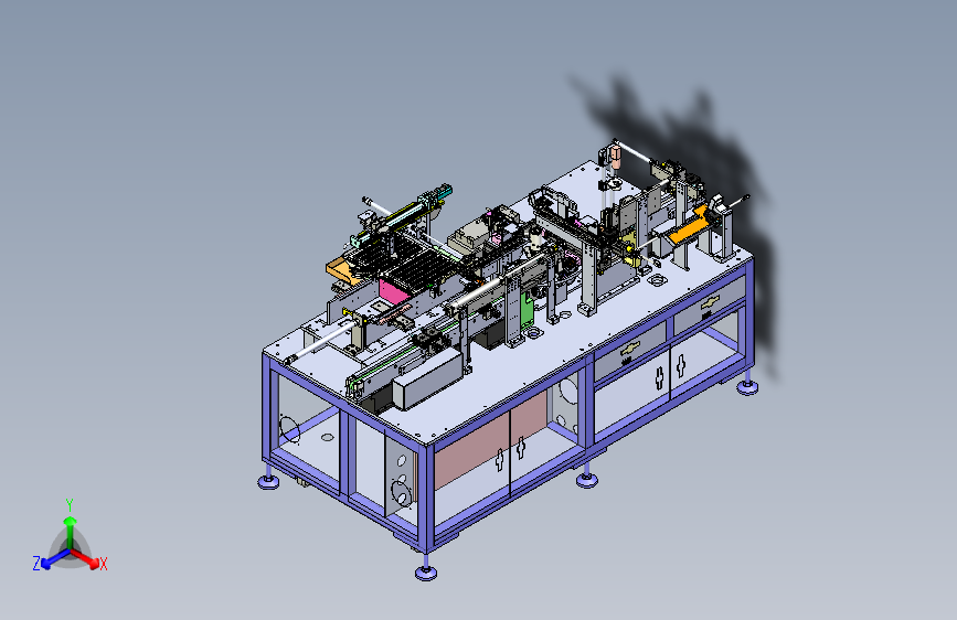 一种软包电池极耳激光点焊焊锡机