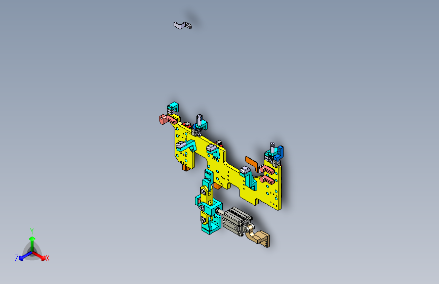 四梁合拼自锁机构
