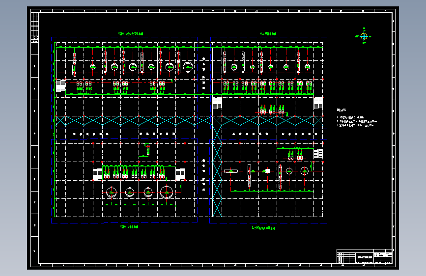 年总产45万吨环氧乙烷乙二醇车间平面布置总图