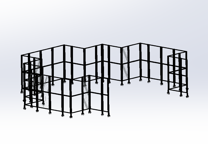 机器人工作站围栏