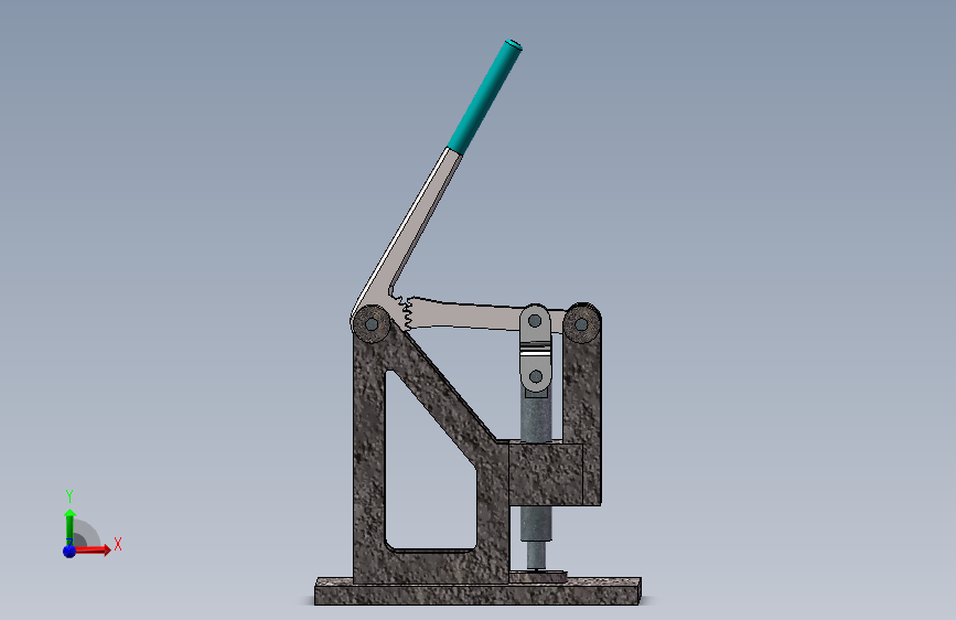 手动冲床机构之齿轮连杆--448620-10