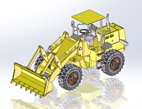 轮式装载机简易模型
