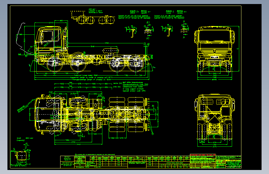 一辆货柜车的CAD图纸--98387--10