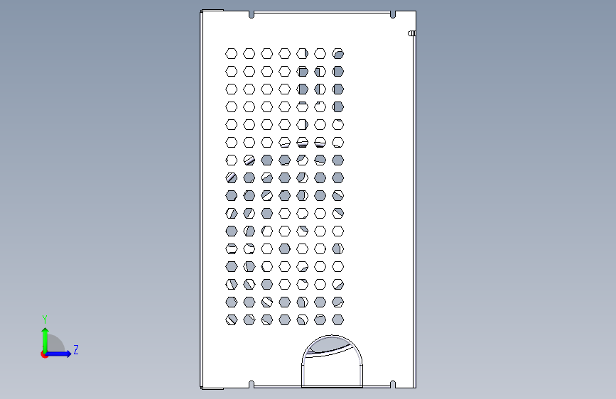 电源外壳——CATIA V5钣金模型 左侧视图