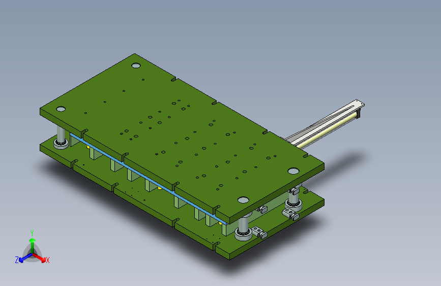 重卡工作走台压型模