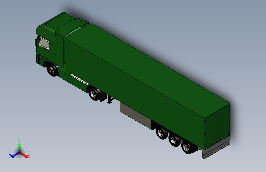 大型货运车3D模型