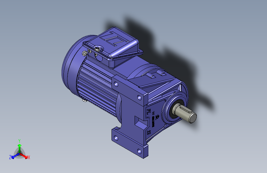 东力电机3D模型-0.2KW