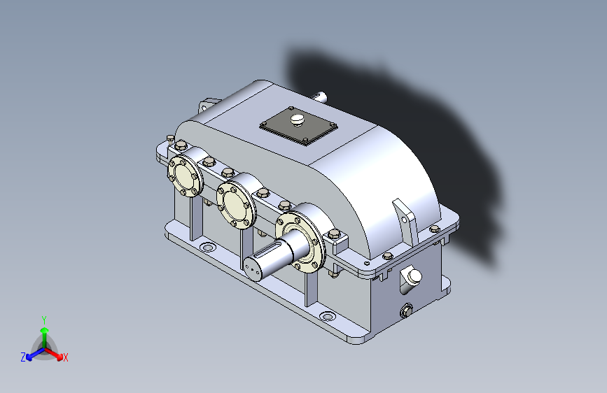 二级直齿圆柱齿轮减速器
