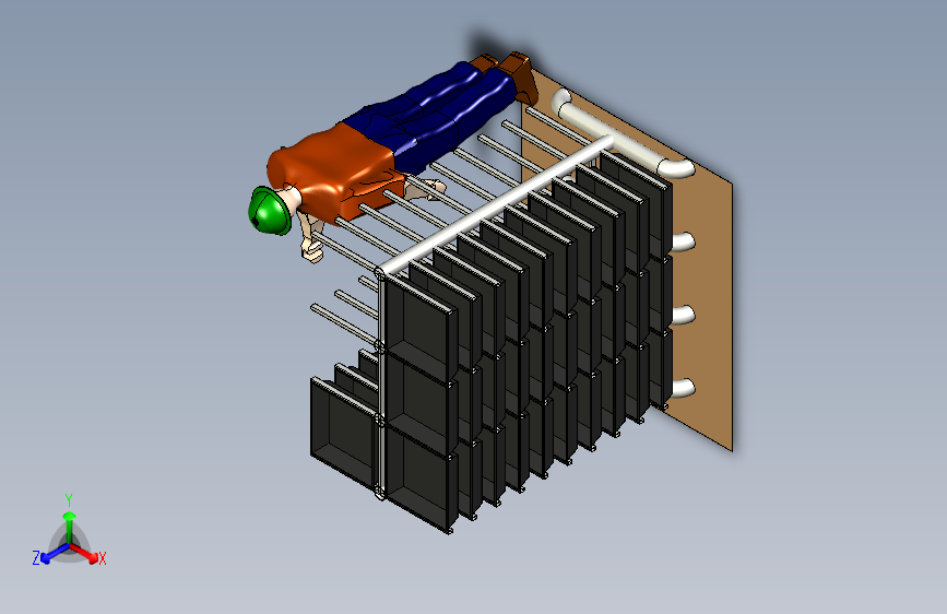 钢构载物架、筐体摆放架