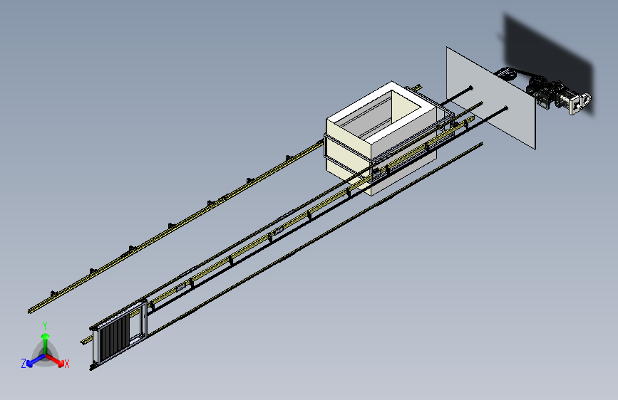 高楼载人电梯模型