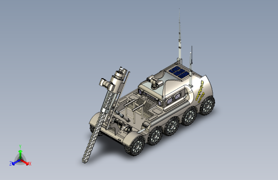 狂炫科幻的月球车模型