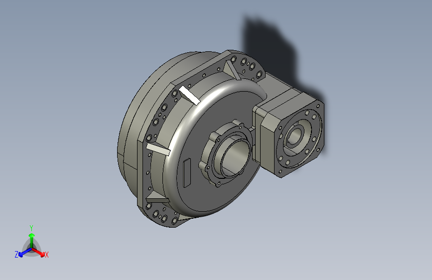 REA500C一体带法兰中空机器人减速机可穿线