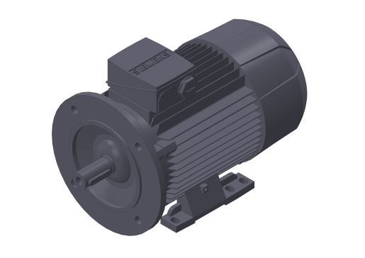 西门子电机1LE1501-1.1kW，1500rpm，机架尺寸90S