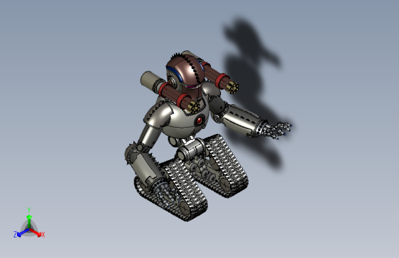履带式终结者3D模型